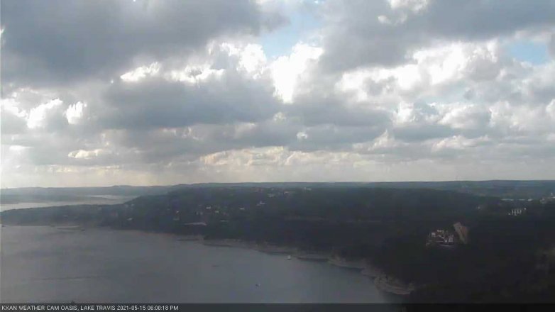 Lake Travis webcam, May 15, 2021 6:00 PM CT