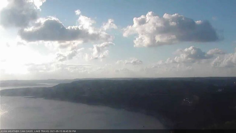 Lake Travis webcam, May 15, 2021 6:45 PM CT