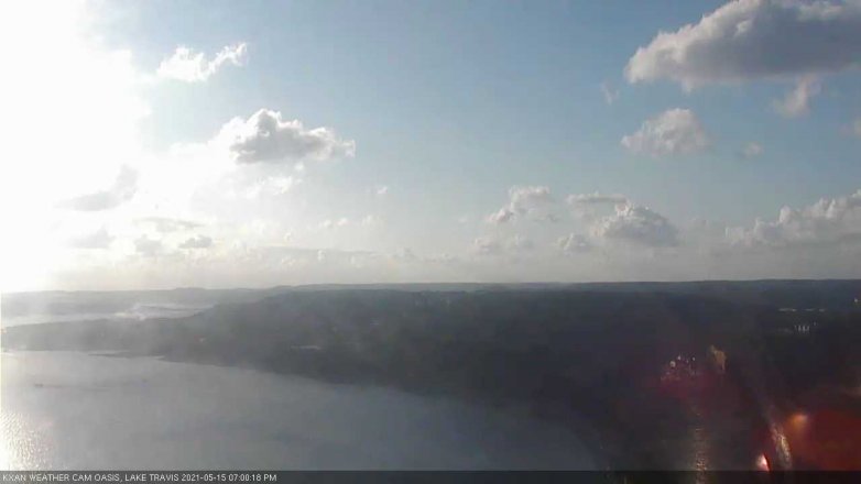 Lake Travis webcam, May 15, 2021 7:00 PM CT