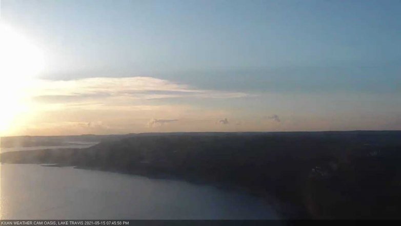 Lake Travis webcam, May 15, 2021 7:45 PM CT