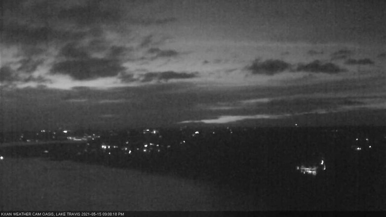Lake Travis webcam, May 15, 2021 9:00 PM CT