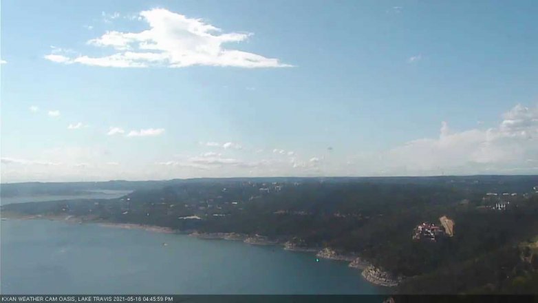 Lake Travis webcam, May 16, 2021 4:45 PM CT