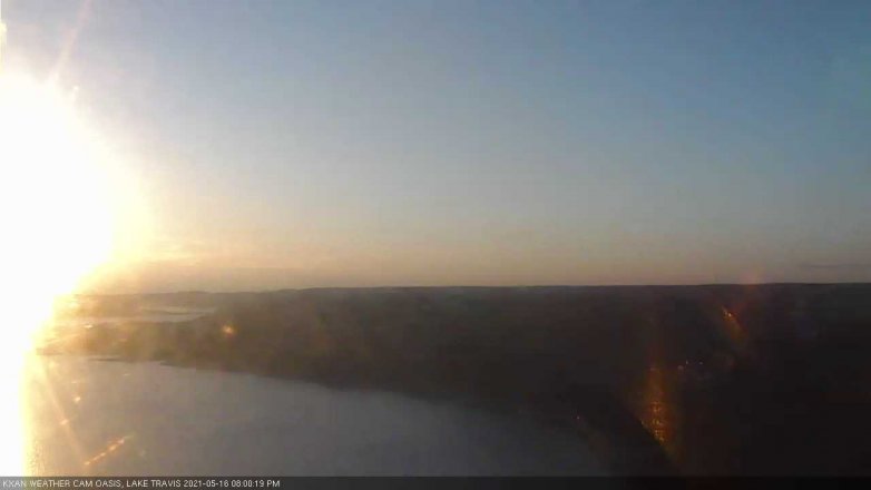Lake Travis webcam, May 16, 2021 8:00 PM CT
