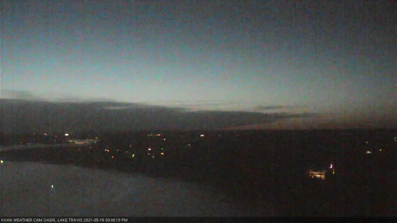 Lake Travis webcam, May 16, 2021 9:00 PM CT