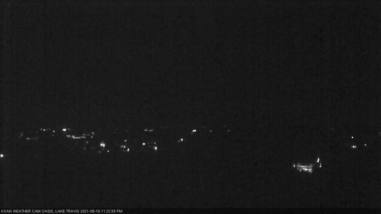 Lake Travis webcam, May 16, 2021 11:25 PM CT