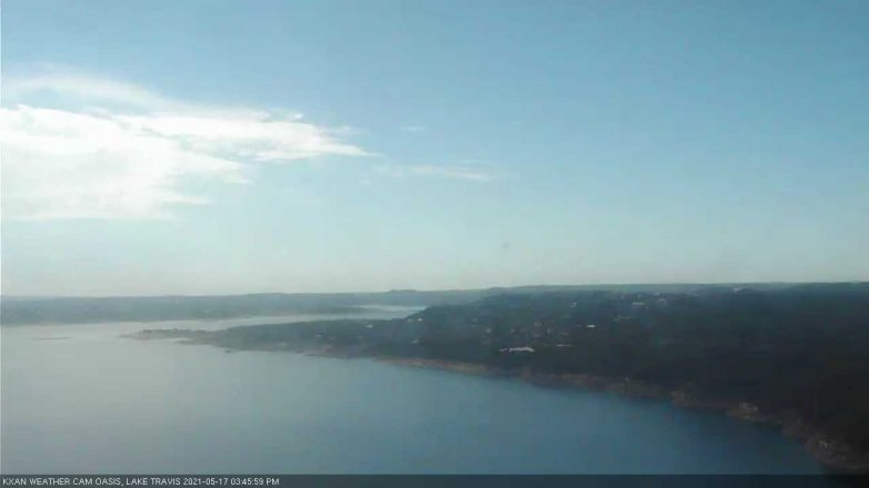 Lake Travis webcam, May 17, 2021 3:45 PM CT