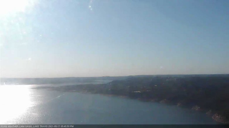Lake Travis webcam, May 17, 2021 5:45 PM CT
