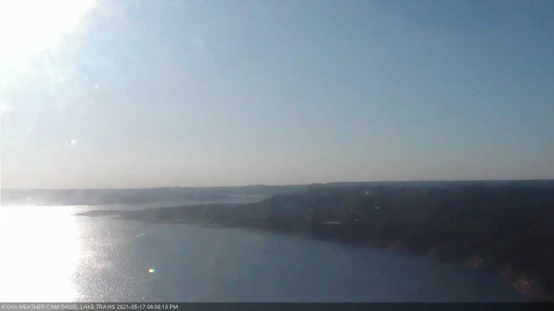 Lake Travis webcam, May 17, 2021 6:00 PM CT