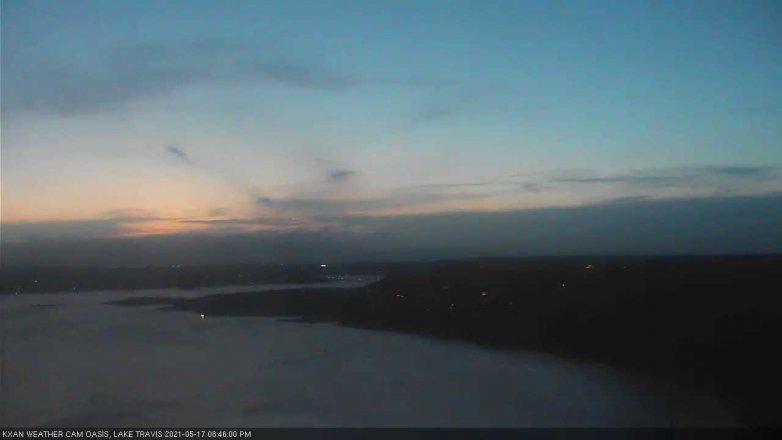 Lake Travis webcam, May 17, 2021 8:45 PM CT