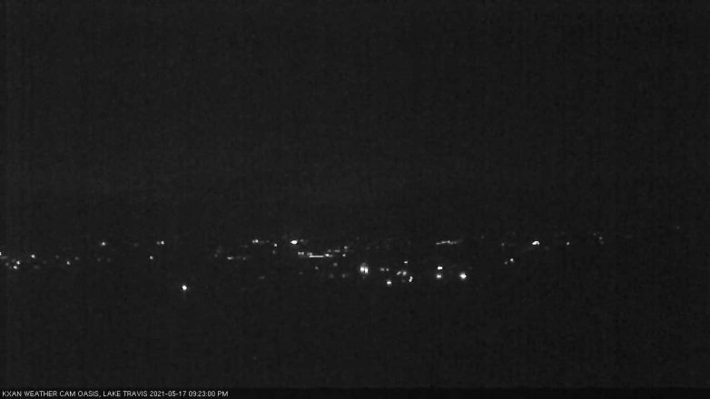 Lake Travis webcam, May 17, 2021 9:25 PM CT