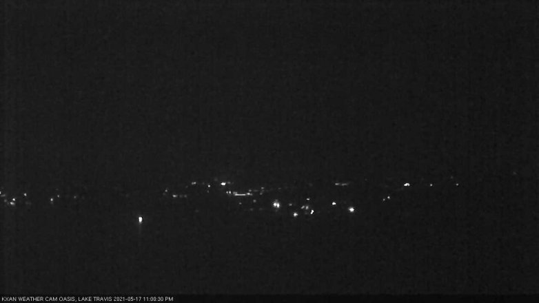 Lake Travis webcam, May 17, 2021 11:00 PM CT