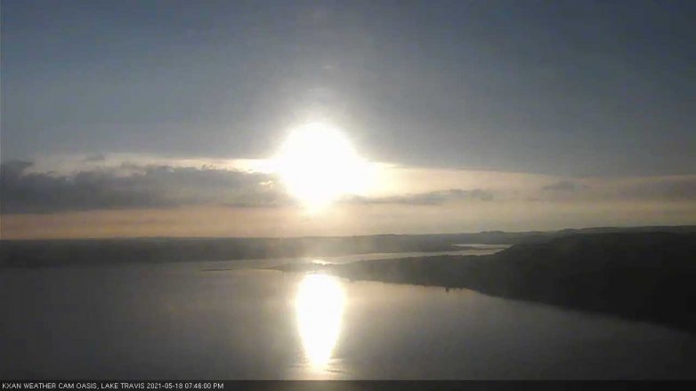 Lake Travis webcam, May 18, 2021 7:45 PM CT