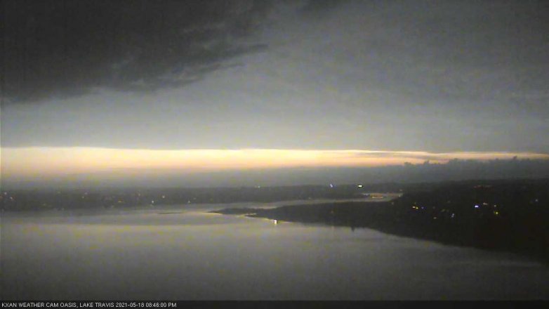Lake Travis webcam, May 18, 2021 8:45 PM CT