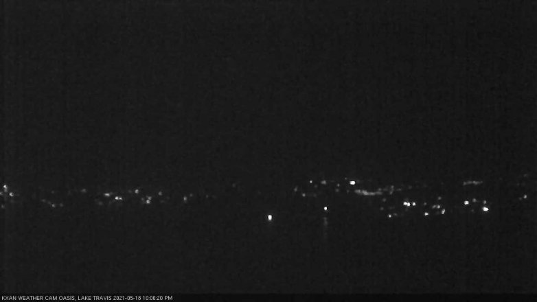 Lake Travis webcam, May 18, 2021 10:00 PM CT
