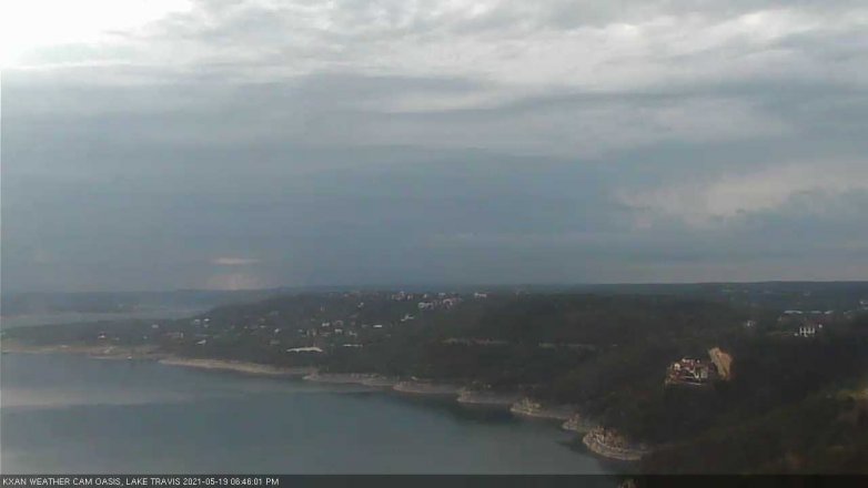 Lake Travis webcam, May 19, 2021 6:45 PM CT