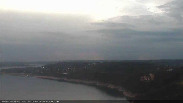 Lake Travis webcam, May 19, 2021 7:45 PM CT