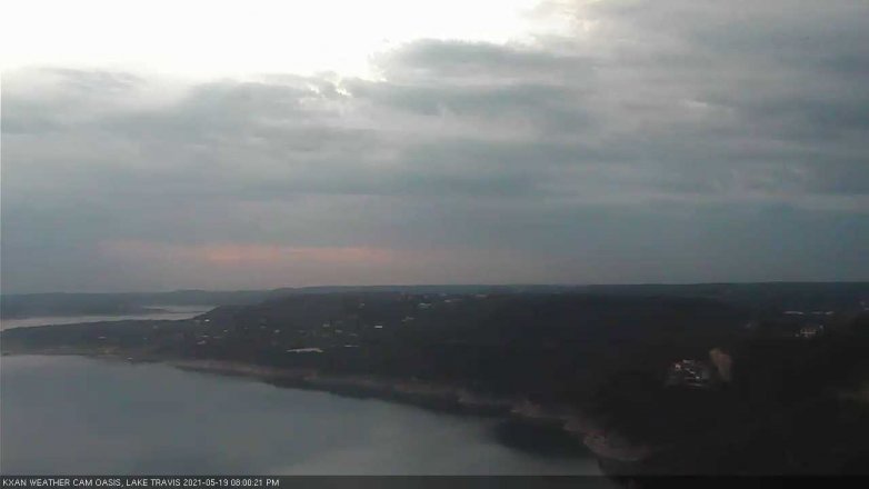 Lake Travis webcam, May 19, 2021 8:00 PM CT