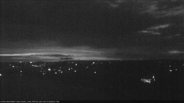 Lake Travis webcam, May 19, 2021 9:00 PM CT