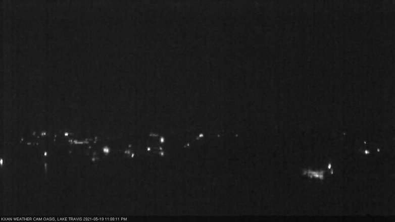 Lake Travis webcam, May 19, 2021 11:00 PM CT