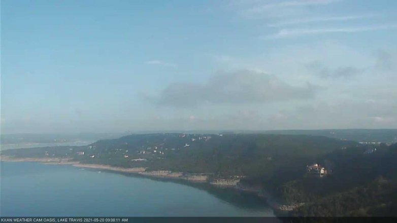 Lake Travis webcam, May 20, 2021 9:00 AM CT