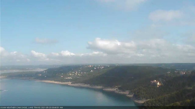 Lake Travis webcam, May 20, 2021 9:45 AM CT