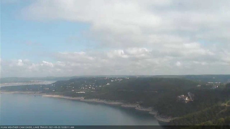 Lake Travis webcam, May 20, 2021 10:00 AM CT
