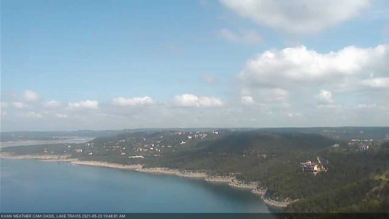 Lake Travis webcam, May 20, 2021 10:45 AM CT
