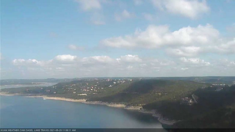 Lake Travis webcam, May 20, 2021 11:00 AM CT