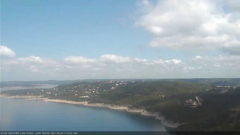 Lake Travis webcam, May 20, 2021 11:25 AM CT