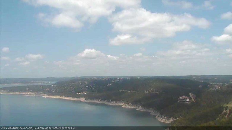 Lake Travis webcam, May 20, 2021 1:00 PM CT