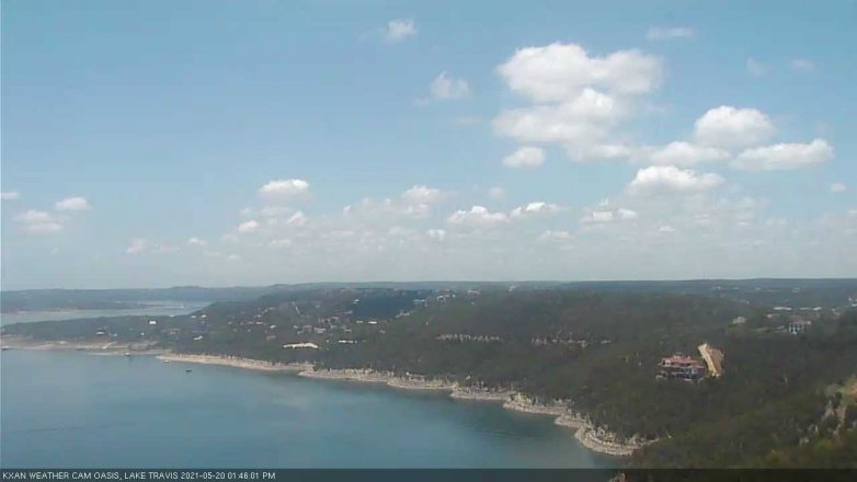 Lake Travis webcam, May 20, 2021 1:45 PM CT