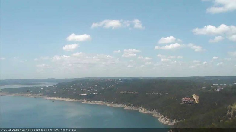 Lake Travis webcam, May 20, 2021 2:25 PM CT