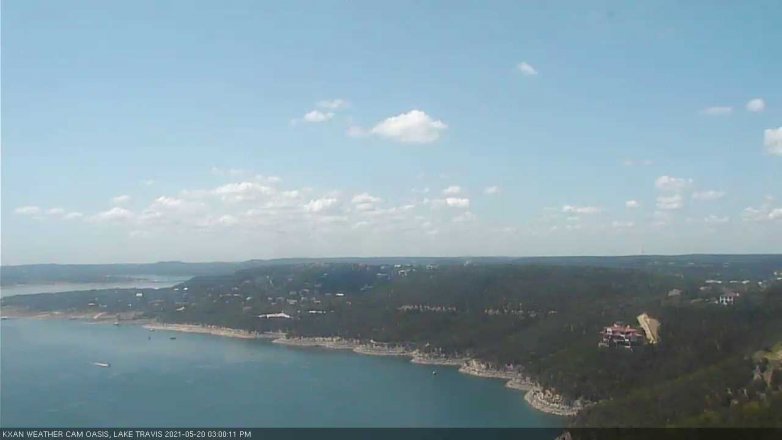 Lake Travis webcam, May 20, 2021 3:00 PM CT