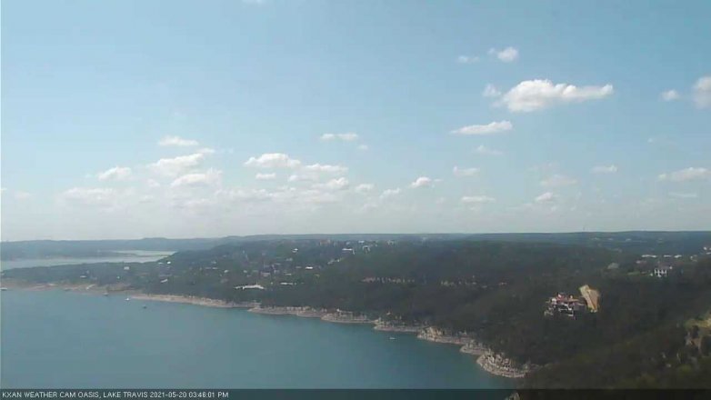 Lake Travis webcam, May 20, 2021 3:45 PM CT