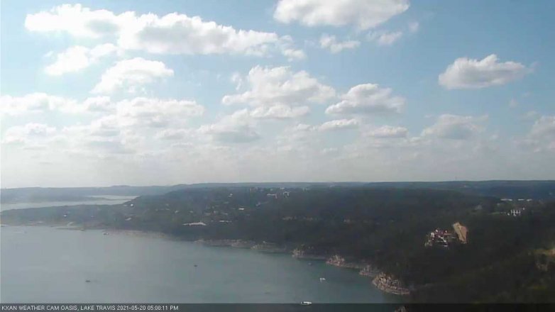 Lake Travis webcam, May 20, 2021 5:00 PM CT