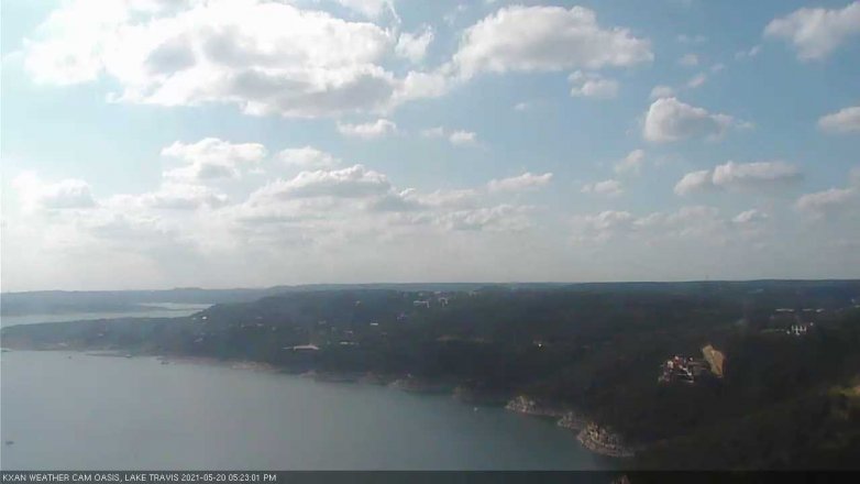 Lake Travis webcam, May 20, 2021 5:25 PM CT