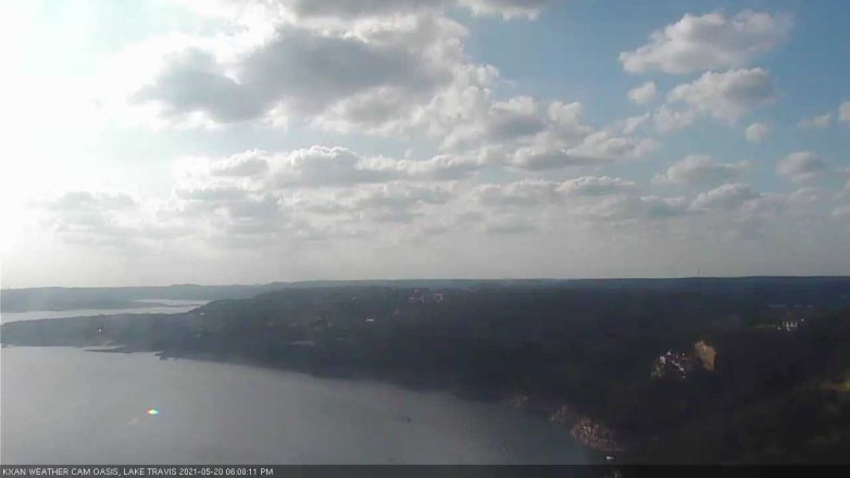 Lake Travis webcam, May 20, 2021 6:00 PM CT