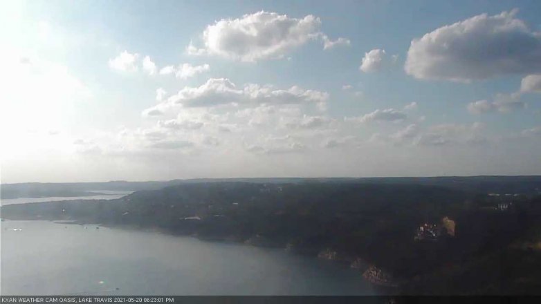 Lake Travis webcam, May 20, 2021 6:25 PM CT