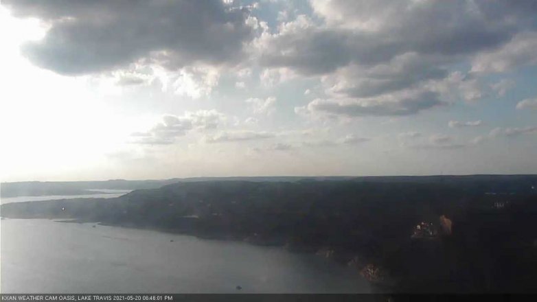 Lake Travis webcam, May 20, 2021 6:45 PM CT