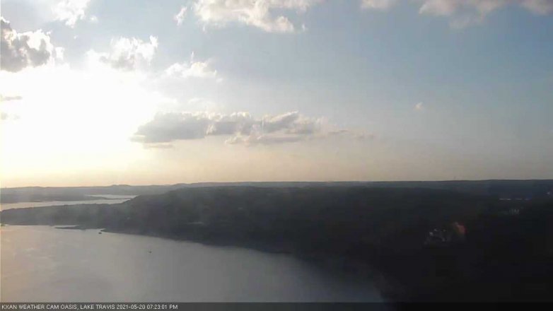 Lake Travis webcam, May 20, 2021 7:25 PM CT