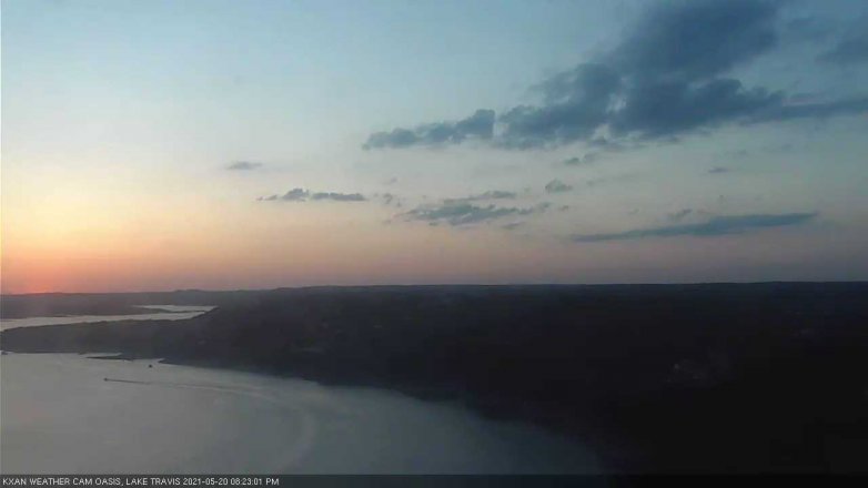 Lake Travis webcam, May 20, 2021 8:25 PM CT