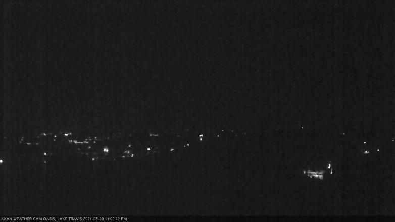 Lake Travis webcam, May 20, 2021 11:00 PM CT