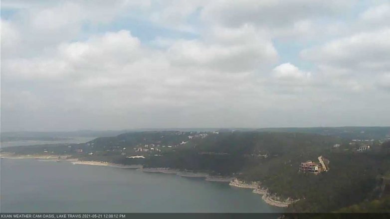 Lake Travis webcam, May 21, 2021 12:00 PM CT
