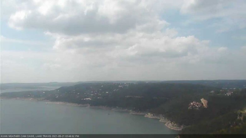 Lake Travis webcam, May 21, 2021 3:45 PM CT