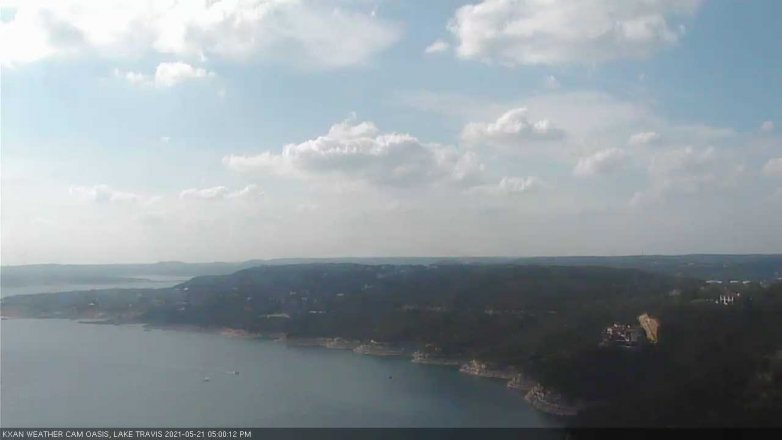 Lake Travis webcam, May 21, 2021 5:00 PM CT