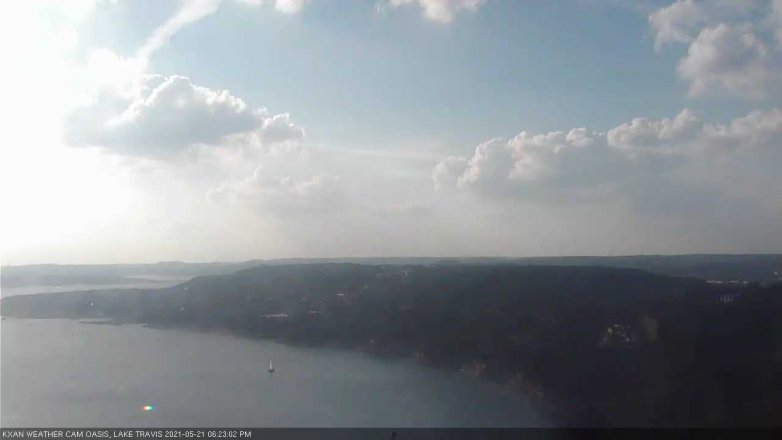 Lake Travis webcam, May 21, 2021 6:25 PM CT