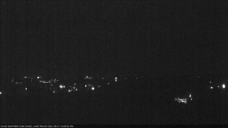 Lake Travis webcam, May 21, 2021 10:45 PM CT