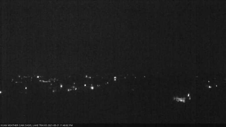 Lake Travis webcam, May 21, 2021 11:45 PM CT