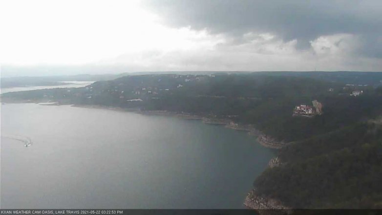 Lake Travis webcam, May 22, 2021 3:25 PM CT