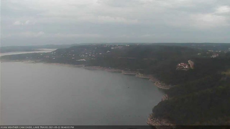 Lake Travis webcam, May 22, 2021 6:45 PM CT